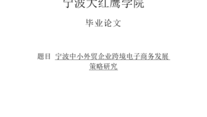 跨境电商的发展策略论文